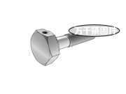 六角頭頭部帶孔細桿螺栓 MS 9533